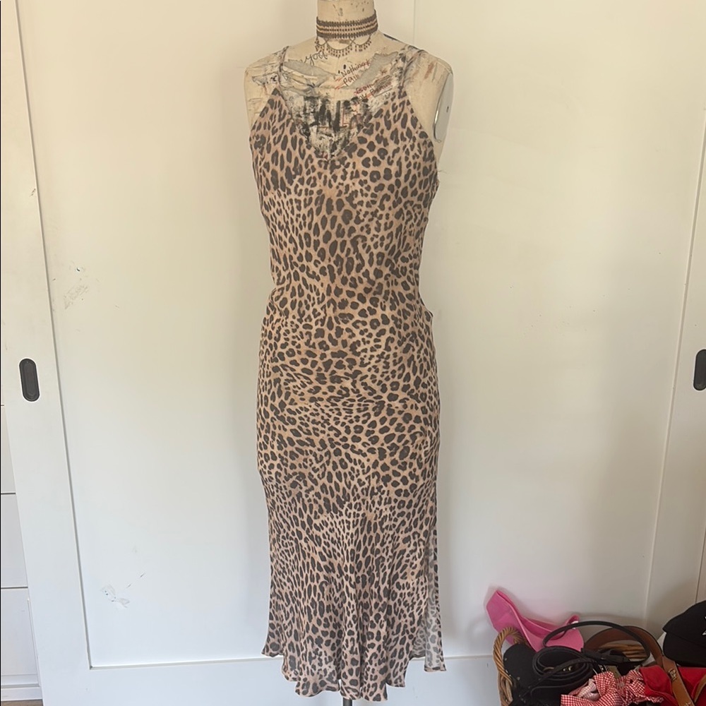 Spiritual Gangster Brown Tan Midi Dress